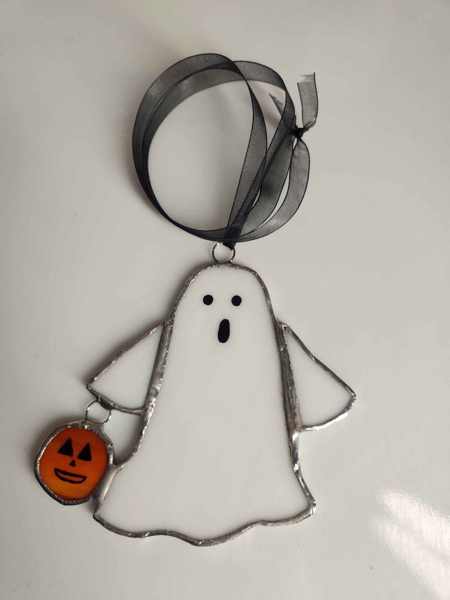 Decorative, Ghost, Halloween, Stained Glass, Hand Crafted, Unique