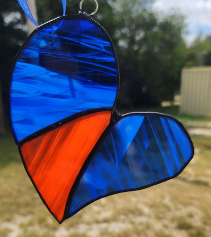 Heart Suncatcher, Stained Glass, Hand Crafted, Unique