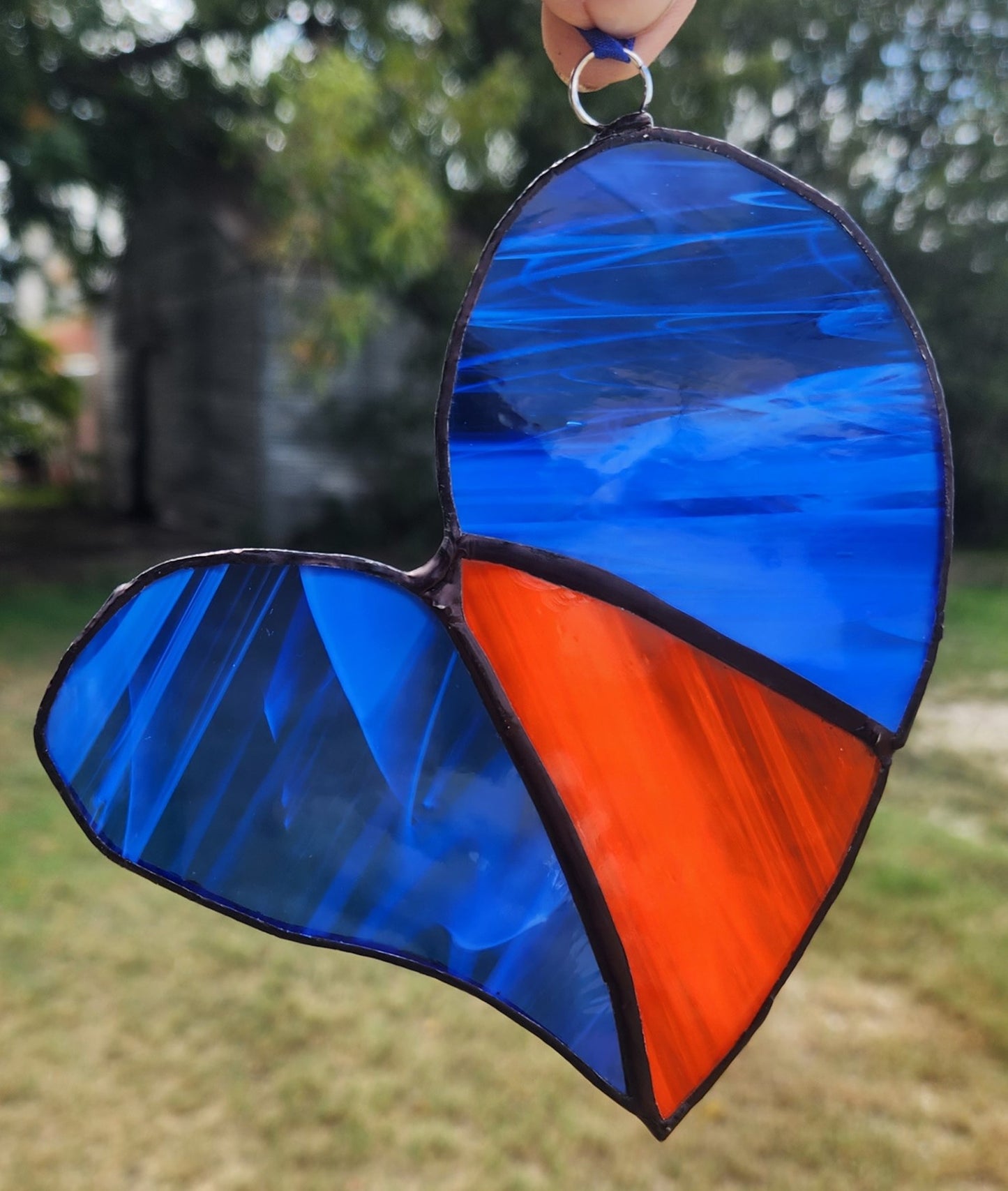 Heart Suncatcher, Stained Glass, Hand Crafted, Unique